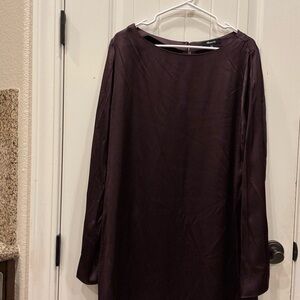 Madewell Satin Shift Mini Dress